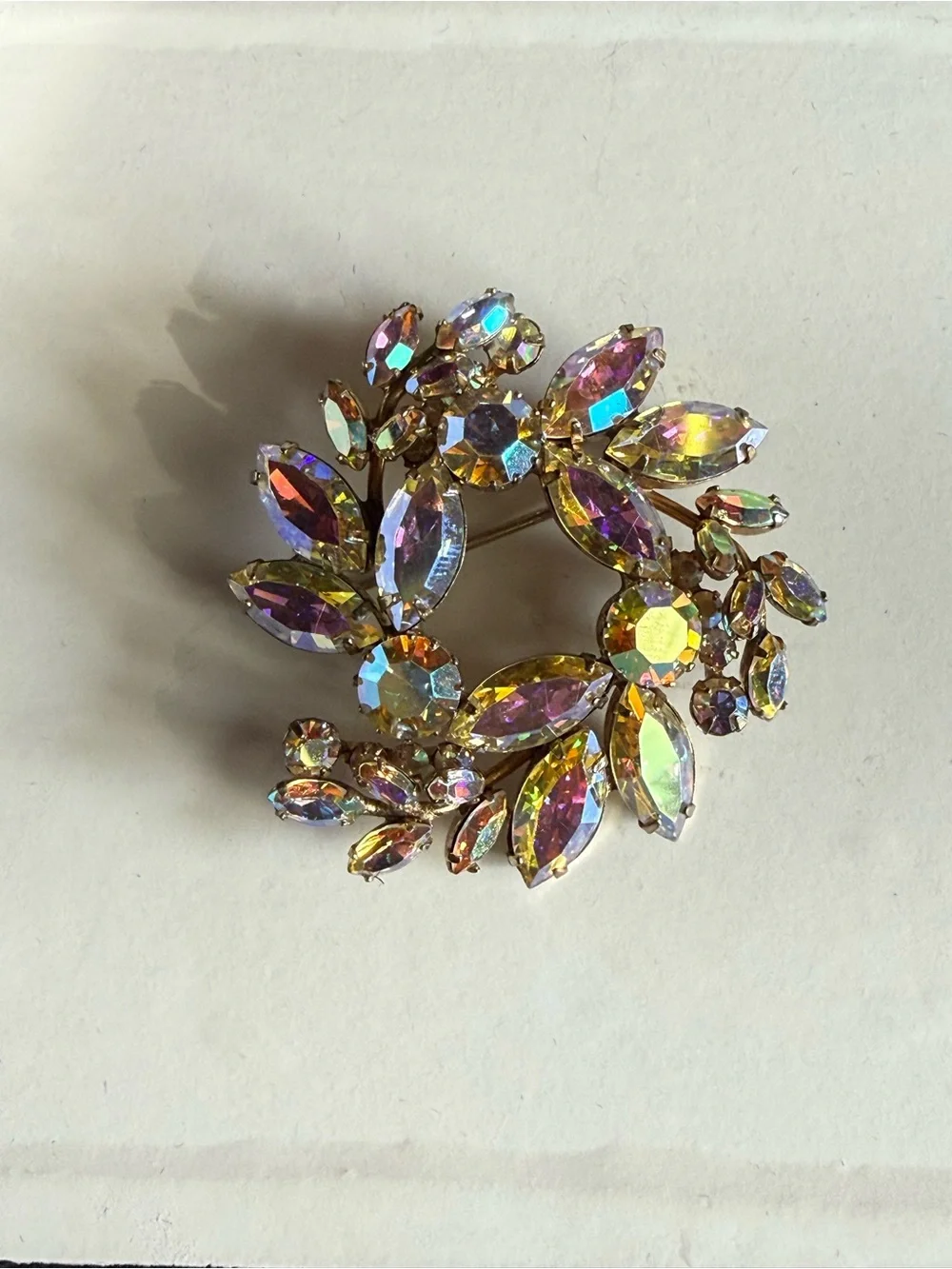 Sherman Rhinestone Brooch - Picture 5 of 7